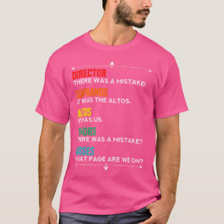 Camiseta Coro Engraçado Eu Piada o Idea Altos Tenors Sopran