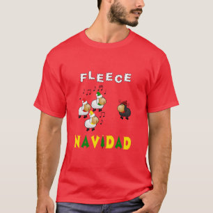 Camiseta Coro festivo de Navidad do velo