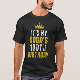 Camiseta Coroa Amarela 100º Bday para GAGA de netos