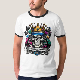 Camiseta Coroa Colorida do Rei Monstro do Ginásio de Fitnes