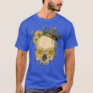 Camiseta Coroa Cutânea Girassol Retro Vintage Flor de Esque
