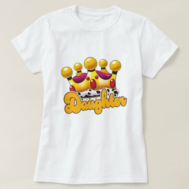 Camiseta Coroa das Filhas Reis (Frente do Design)