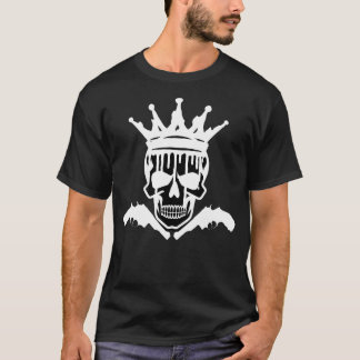 Camiseta Coroa de Caveira Real Gráfica Gótica | Streetwear
