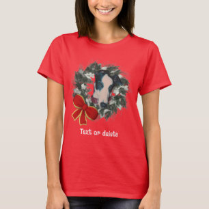Camiseta Coroa de Galgo de Natal Personalizada