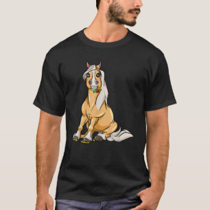 Camiseta Coroa de Haflinger Engraçada Cavalo Ridin