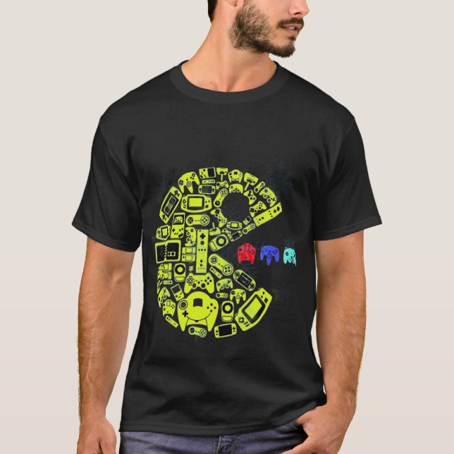 Camiseta Coroa de Natal de Jogos Retrô (Frente)