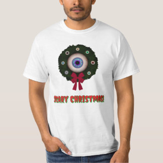 Camiseta Coroa de Natal de Olhos