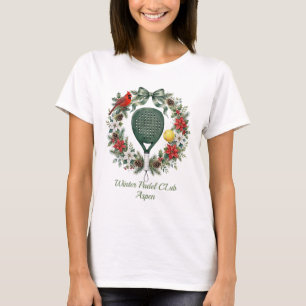 Camiseta Coroa de Natal do Winter Padel Club Aspen Personal