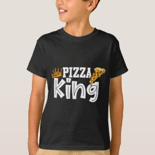 Camiseta Coroa de pizza e pizza engraçada para homens