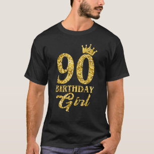 Camiseta Coroa de Rainhas Rainhas 90 de 90 Anos
