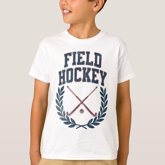 Camiseta Coroa de Sticks de Hóquei em Campo Design Universi (Frente)