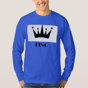 Camiseta Coroa de texto personalizado imagem da coroa real