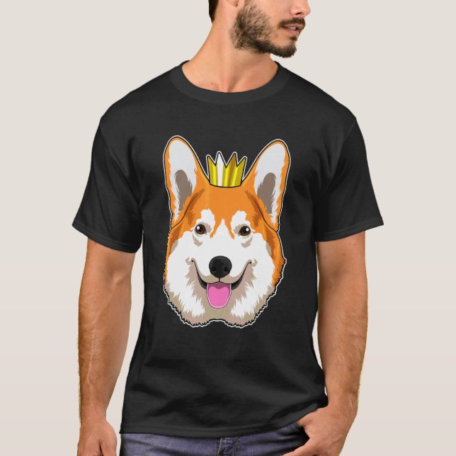 Camiseta Coroa do Corgi Galês (Frente)
