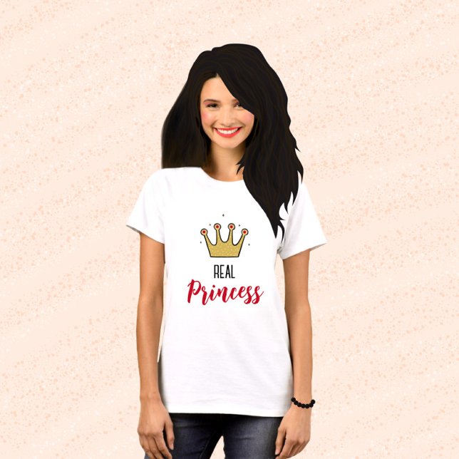 Camiseta Coroa dourada (Criador carregado)