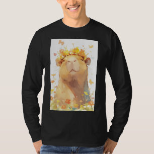 Camiseta Coroa Floral de Capivara