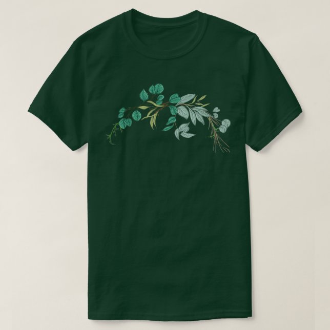 Camiseta Coroa floral de casamento I Buquê de noiva estilo  (Frente do Design)