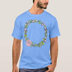 Camiseta Coroa floral de casamento I Ramalhete de noiva est