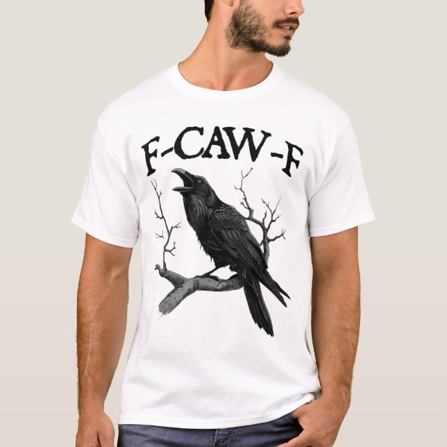 Camiseta Coroa Negra, F-Caw-F (Frente)