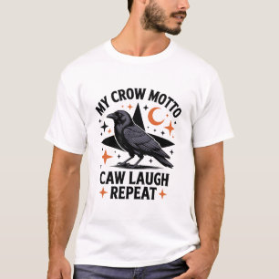 Camiseta Coroa Negra F Caw F,Ave Engraçado Sarcástico