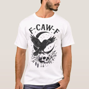 Camiseta Coroa Negra F Garra F Lua Gótica do Halloween