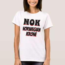 Camiseta Coroa norueguesa branca NOK