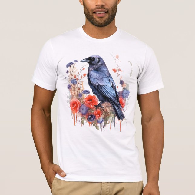 Camiseta Coroa Pássaro Flor do Lover (Frente)