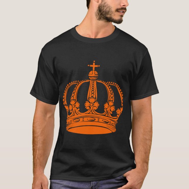 Camiseta Coroa Real 02 - Laranja (Frente)