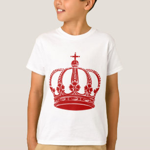Camiseta Coroa real 02 - vermelho do rubi