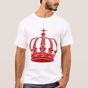 Camiseta Coroa real 02 - vermelho do rubi