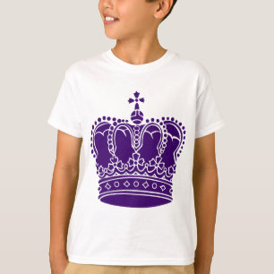 Camiseta Coroa real - profundamente - roxo