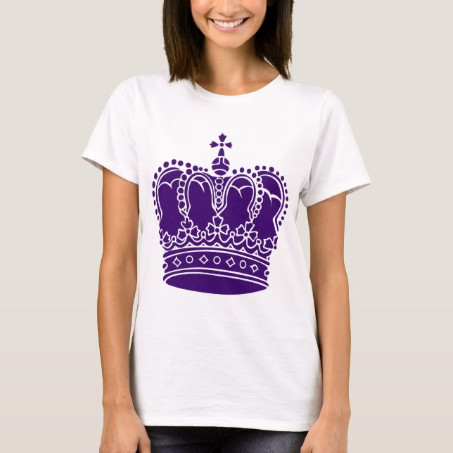 Camiseta Coroa Real - Roxo Profundo (Frente)