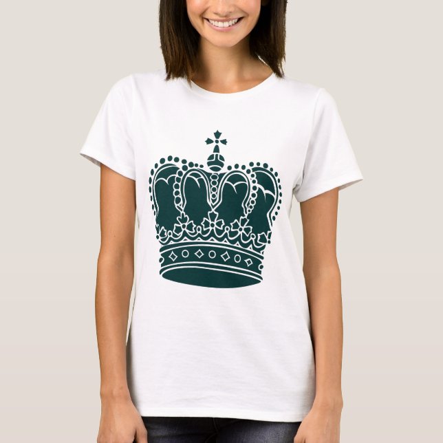 Camiseta Coroa Real - Verde Escuro (Frente)