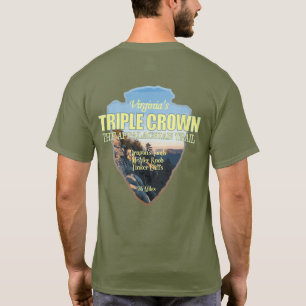 Camiseta Coroa tripla de Virgínia (ponta de seta)