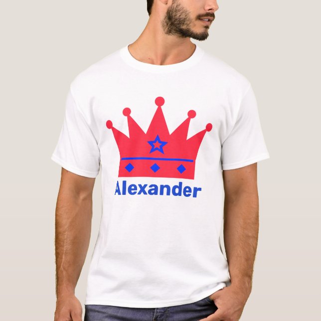 Camiseta Coroa Vermelha Personalizável (Frente)