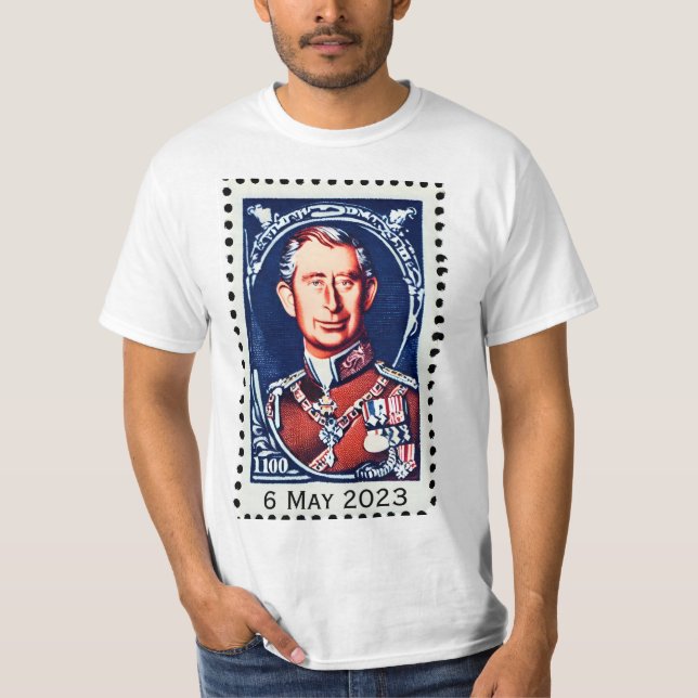 Camiseta coroação do Rei Carlos III T-Shirt (Frente)