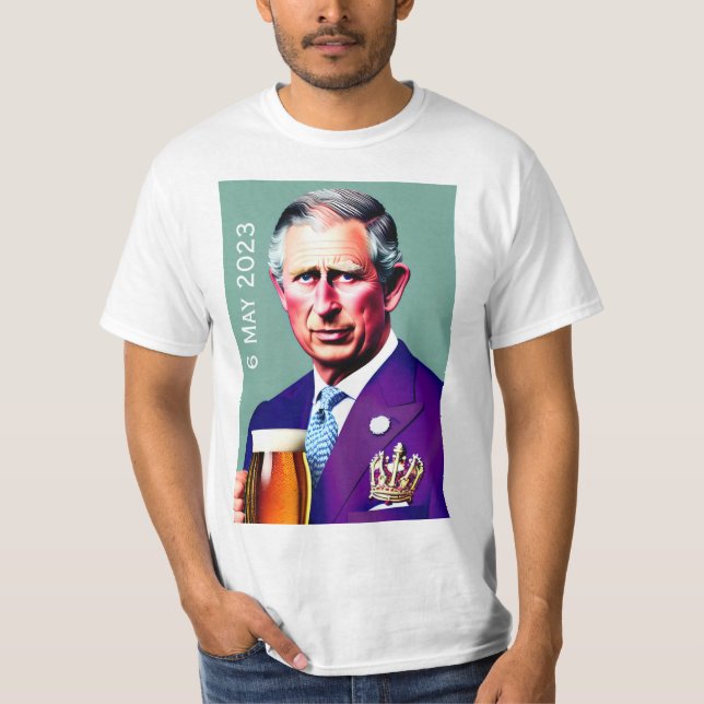 Camiseta coroação do Rei Carlos III T-Shirt (Frente)