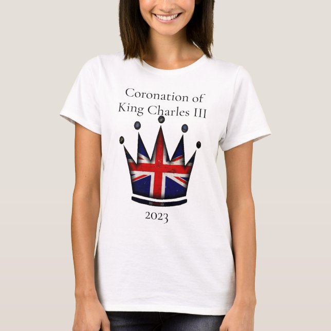 Camiseta coroação do Rei Carlos III T-Shirt (Frente)
