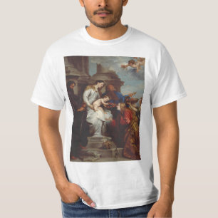 Camiseta coroação do Santo Rosalia por Anthony van Dyck