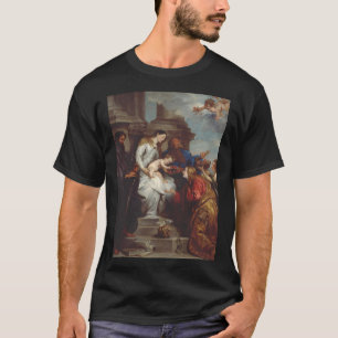 Camiseta coroação do Santo Rosalia por Anthony van Dyck