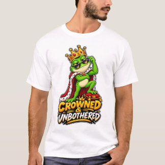 Camiseta Coroados & Sem Preocupações – Sapo Rei Engraçado