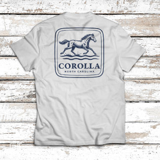 Camiseta Corolla North Carolina Cavalo Selvagem Correndo At
