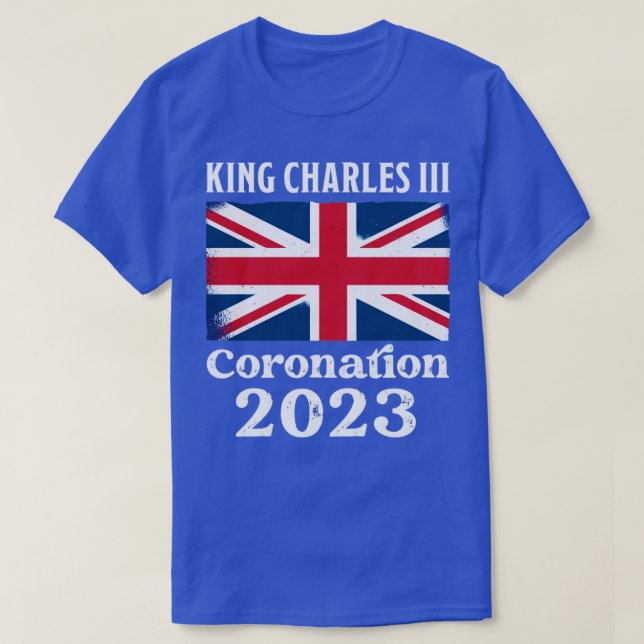 Camiseta Coronação 2023 Rei Carlos III (Frente do Design)