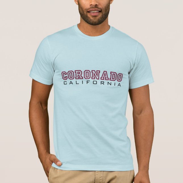 Camiseta Coronado Califórnia - letras (Frente)