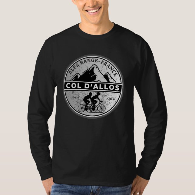 Camiseta Coronel d'Allos, francês Alpes motobike Tour (Frente)