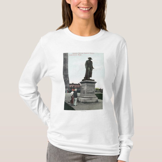 Camiseta Coronel William Prescott Estátua Cena (Frente)