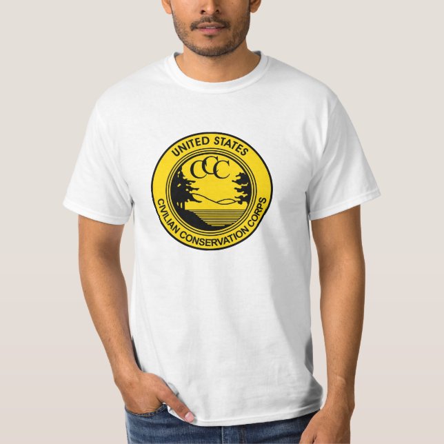 Camiseta Corpo civil CCC da conservação comemorativo (Frente)