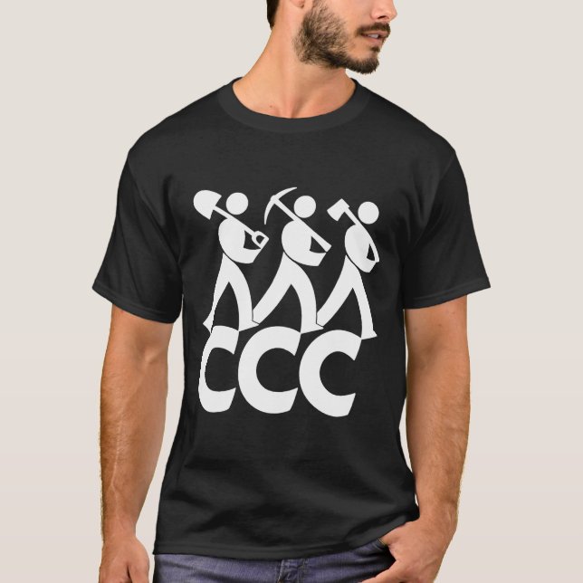 Camiseta Corpo civil CCC da conservação de América da (Frente)