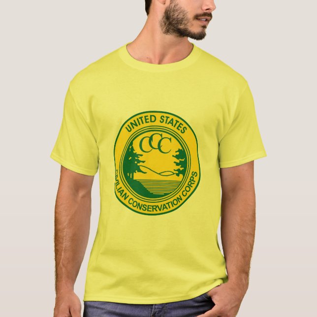 Camiseta Corpo civil da conservação do CCC comemorativo (Frente)