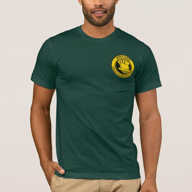 Camiseta Corpo civil da conservação do CCC comemorativo (Frente)
