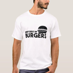 Camiseta Corpo construído por hamburgueres